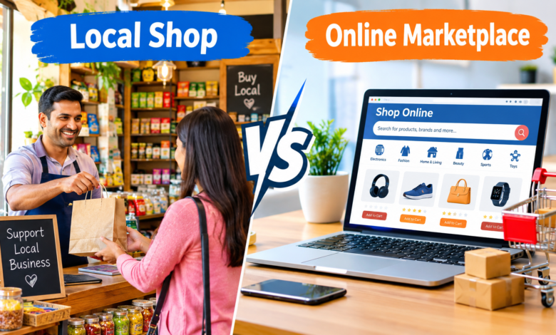 Local Shop vs Online Marketplace