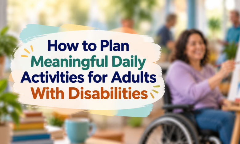 How to Plan Meaningful Daily Activities for Adults With Disabilities