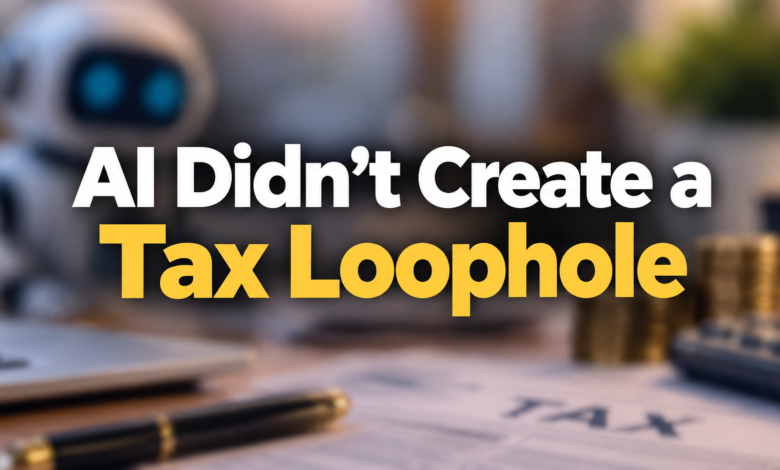AI Didn't Create a Tax Loophole